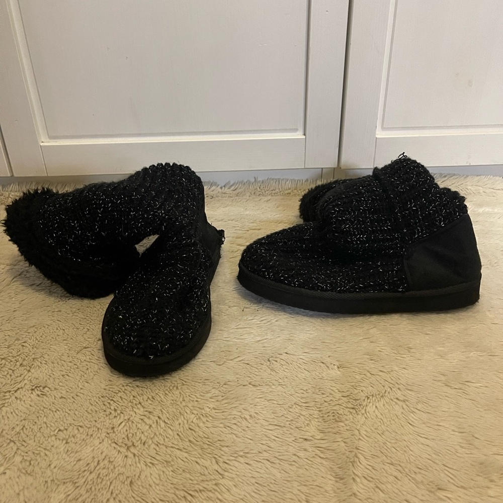 Cozy Black Kids Shoes